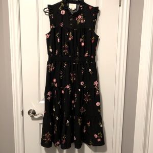 NWT - Black floral Kate Spade dress